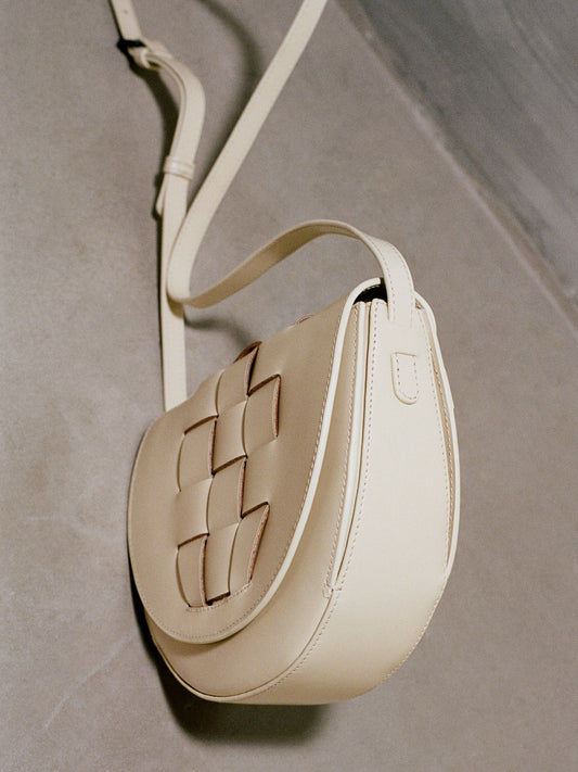 SINIA - Satchel Interwoven Front Detail Bag - Hereu Women|Men