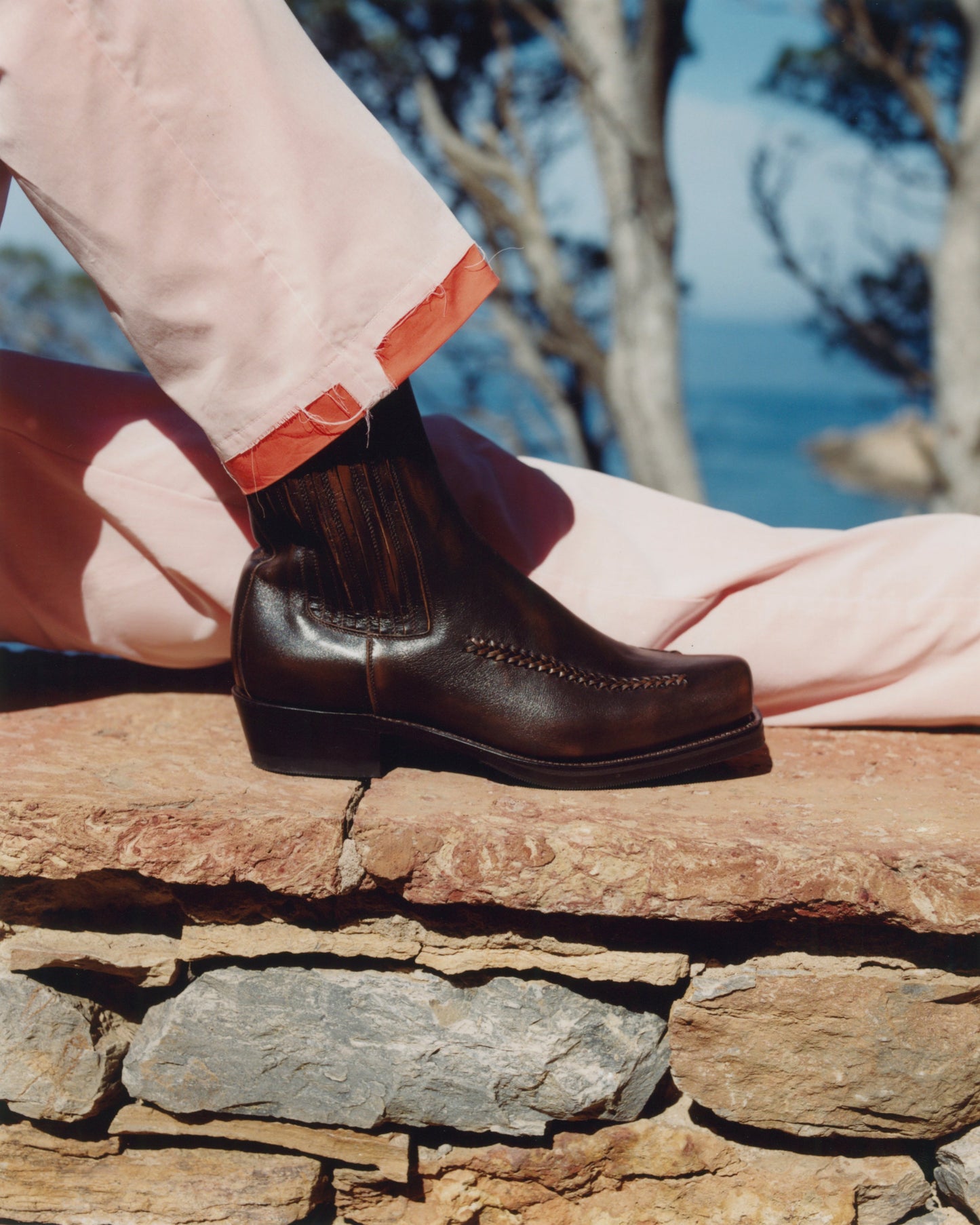 AGULLA - Square-Toe Braided Detail Chelsea Boot - Hereu Men