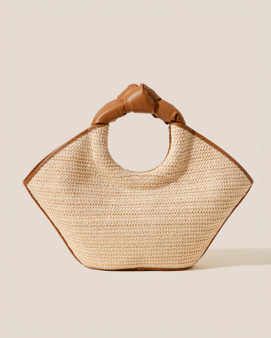 CASTELL RAFFIA - Knotted-handle Tote Bag - Hereu Women