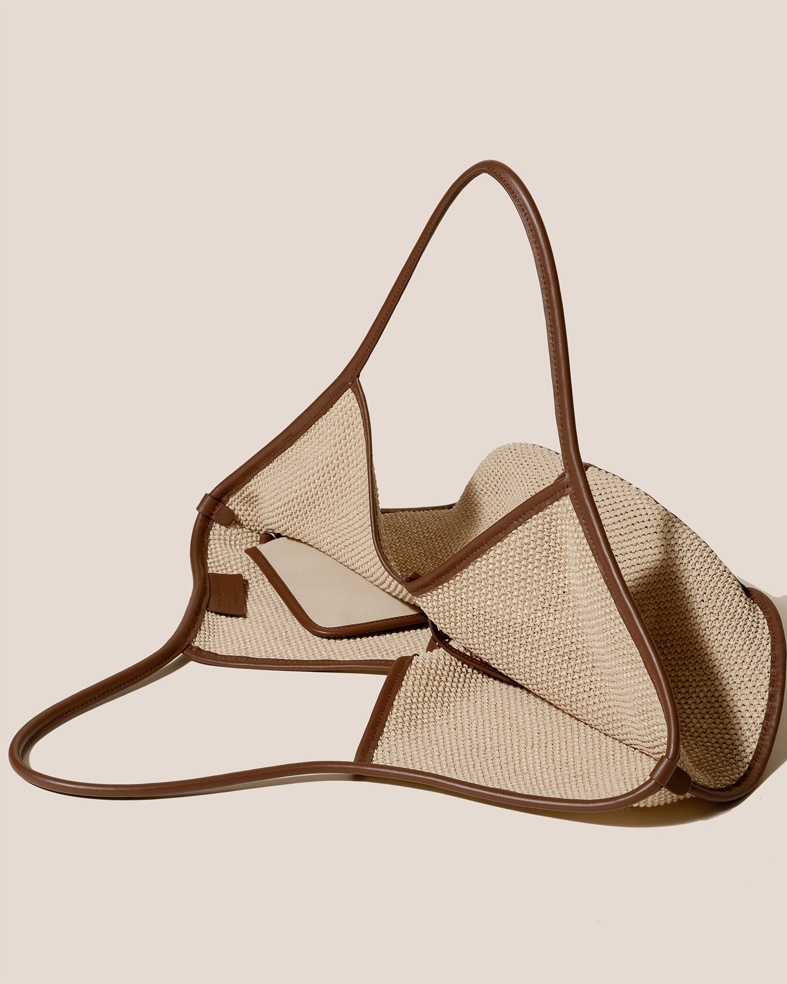CALELLA SOFT RAFFIA - Leather-trimmed Tote Bag - Hereu Men|Women