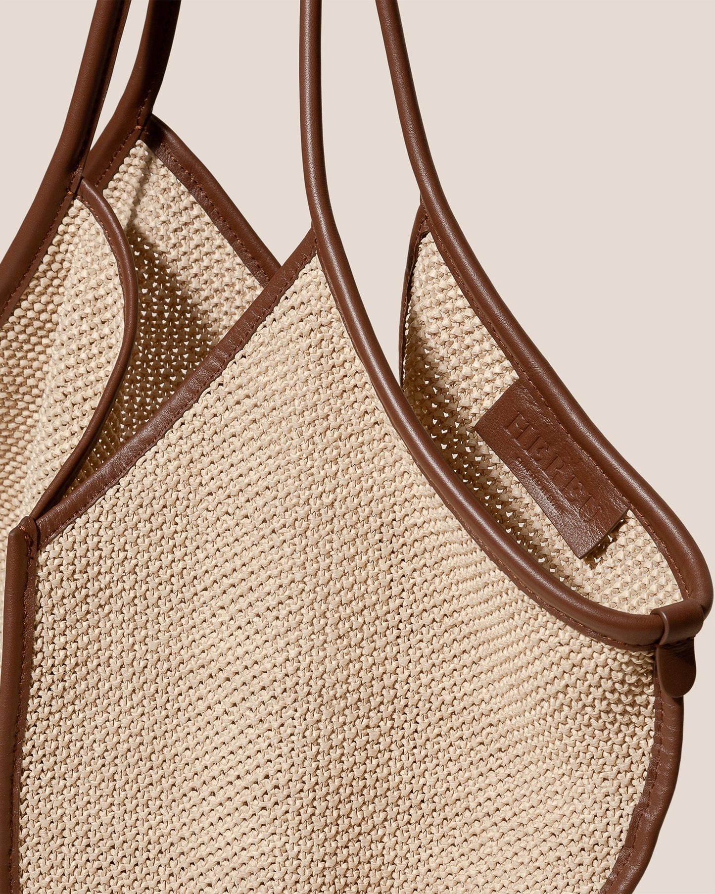 CALELLA SOFT RAFFIA - Leather-trimmed Tote Bag - Hereu Men|Women