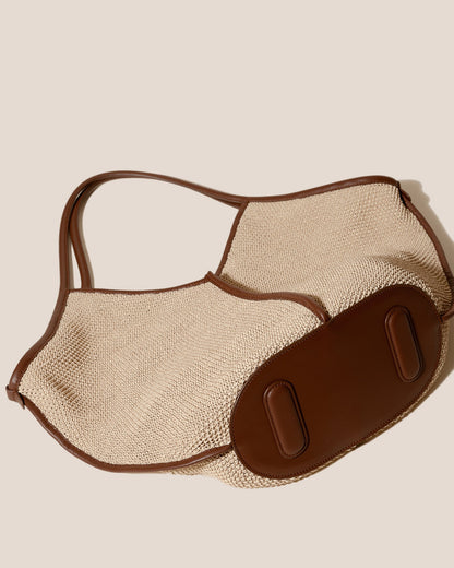 CALELLA SOFT RAFFIA - Leather-trimmed Tote Bag - Hereu Men|Women