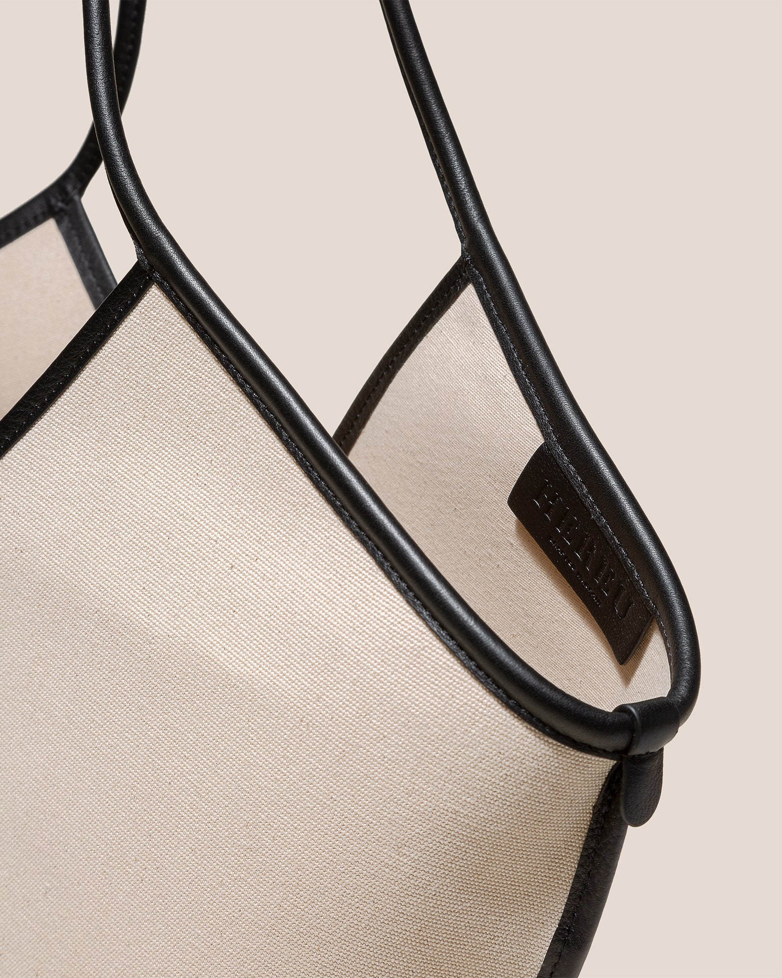 CALELLA - Leather-trimmed Organic Cotton Tote Bag - Hereu Women|Men