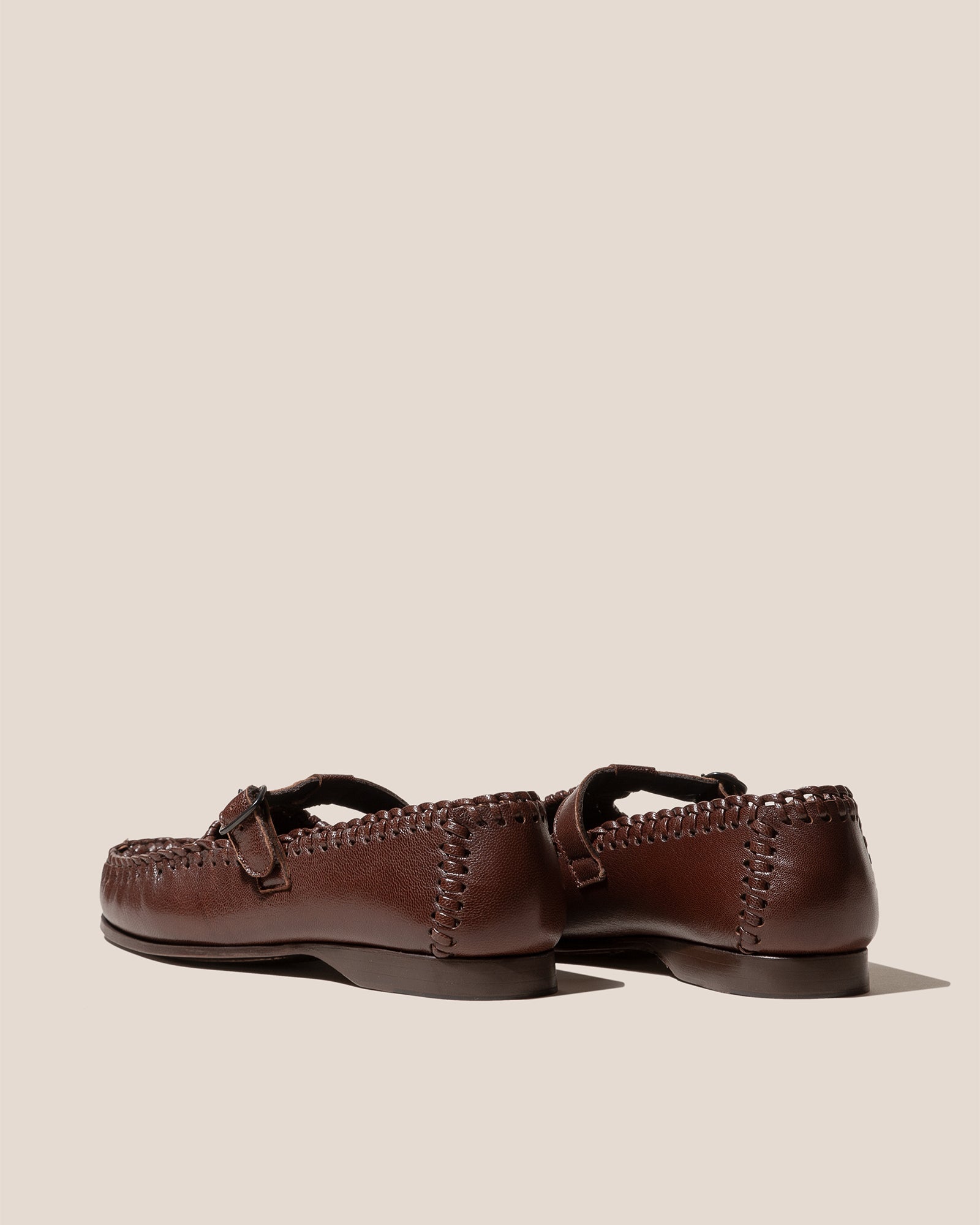 ALCOVER SUPPLE SHINY - Braided Seams T-bar Loafer - Hereu Women