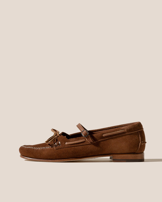 LOREA SUEDE - Mary Jane Loafer - Hereu Women