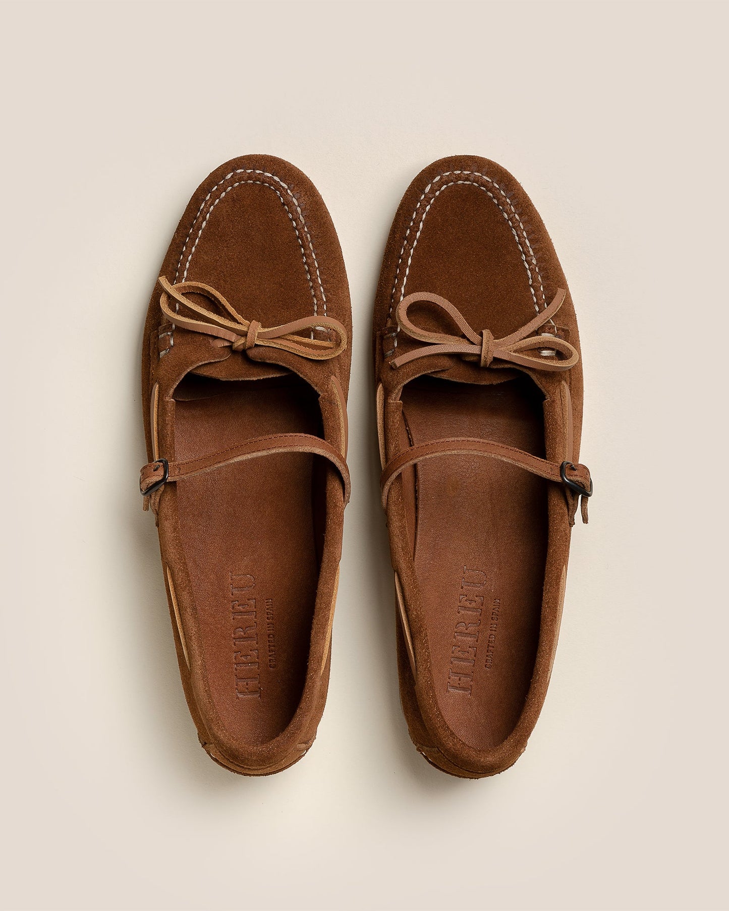 LOREA SUEDE - Mary Jane Loafer - Hereu Women