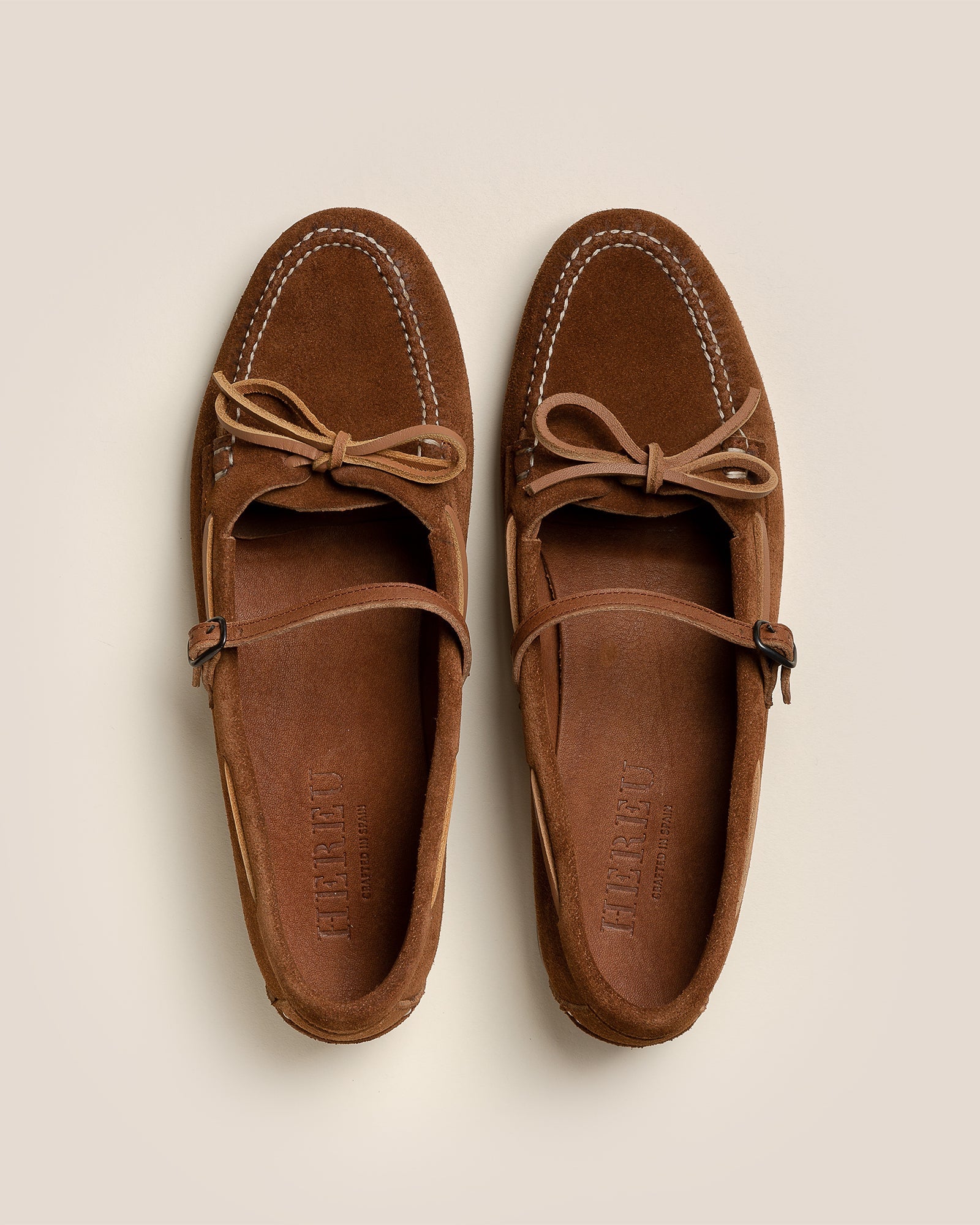 LOREA SUEDE - Mary Jane Loafer - Hereu Women