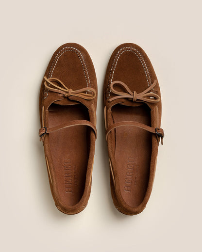 LOREA SUEDE - Mary Jane Loafer - Hereu Women