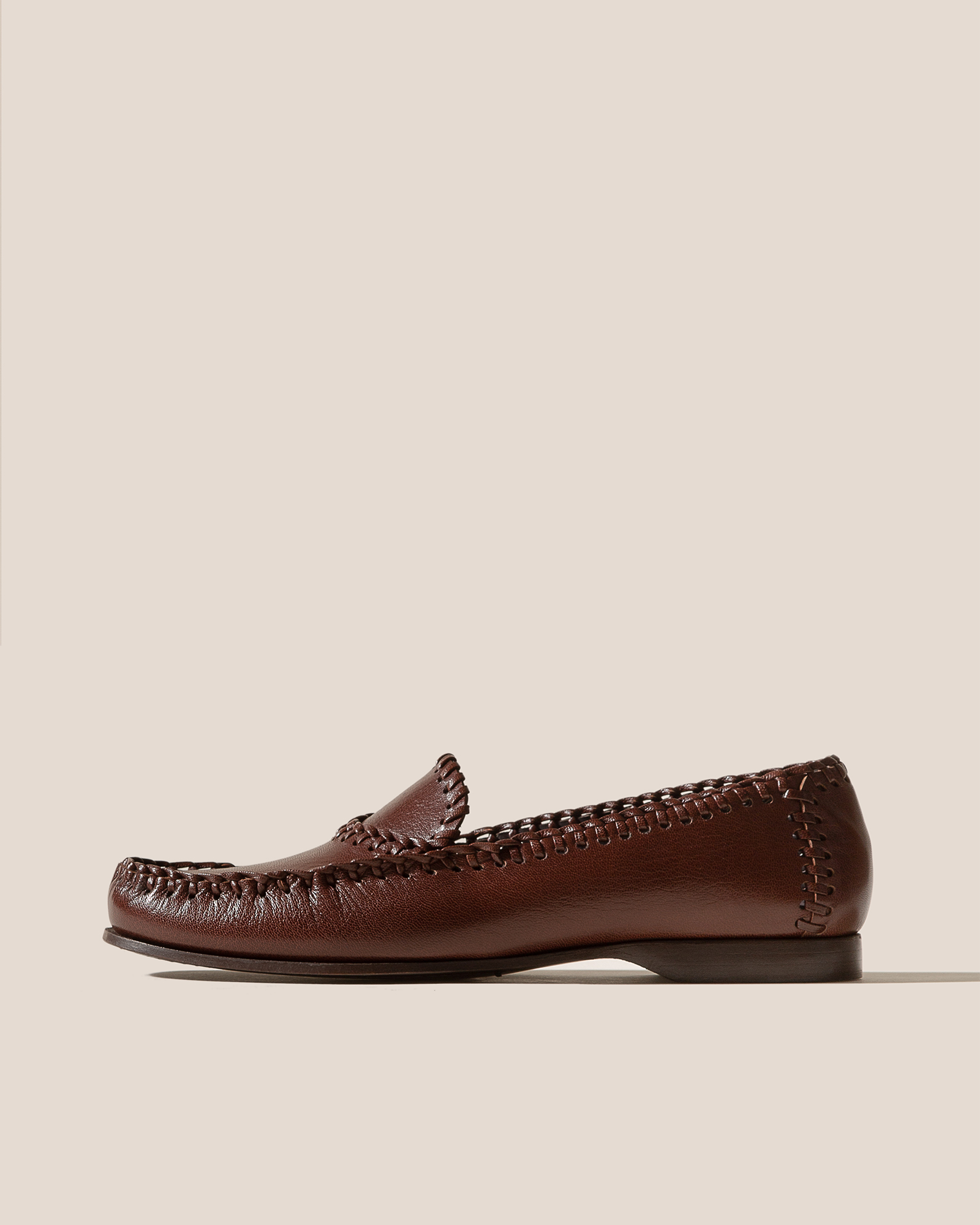 SASTRE SUPPLE SHINY - Braided Seam Slip-On Loafer - Hereu Women
