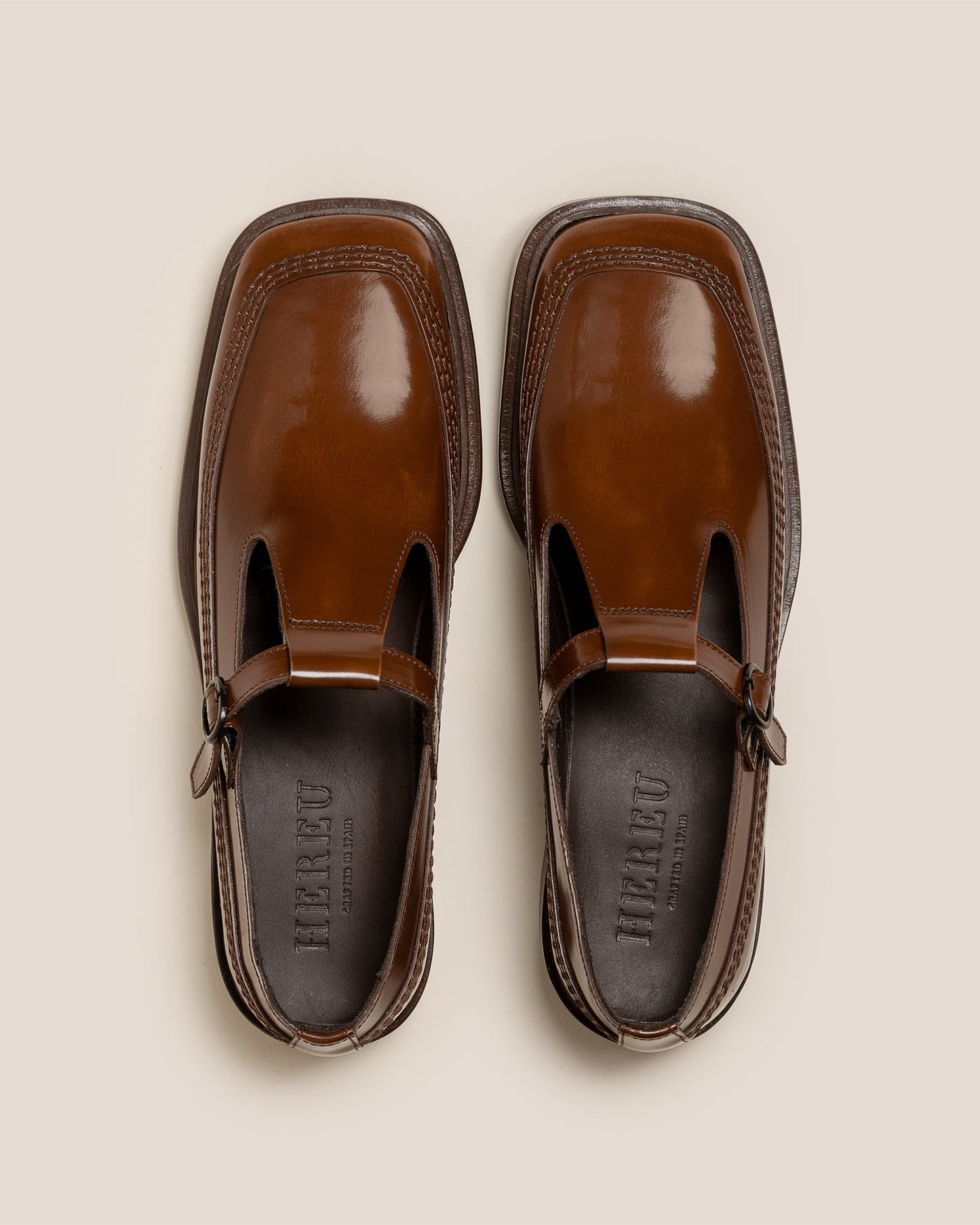 LLUISA POLISHED - T-bar Loafer - Hereu Women