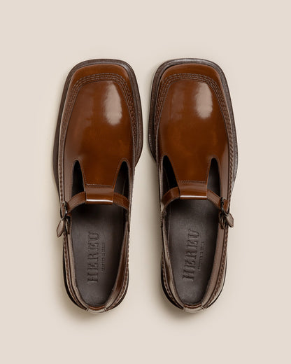 LLUISA POLISHED - T-bar Loafer - Hereu Women