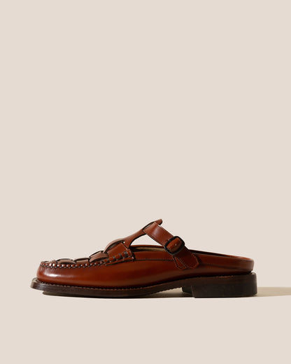 BONELL - Woven T-bar Mule Loafer - Hereu Women