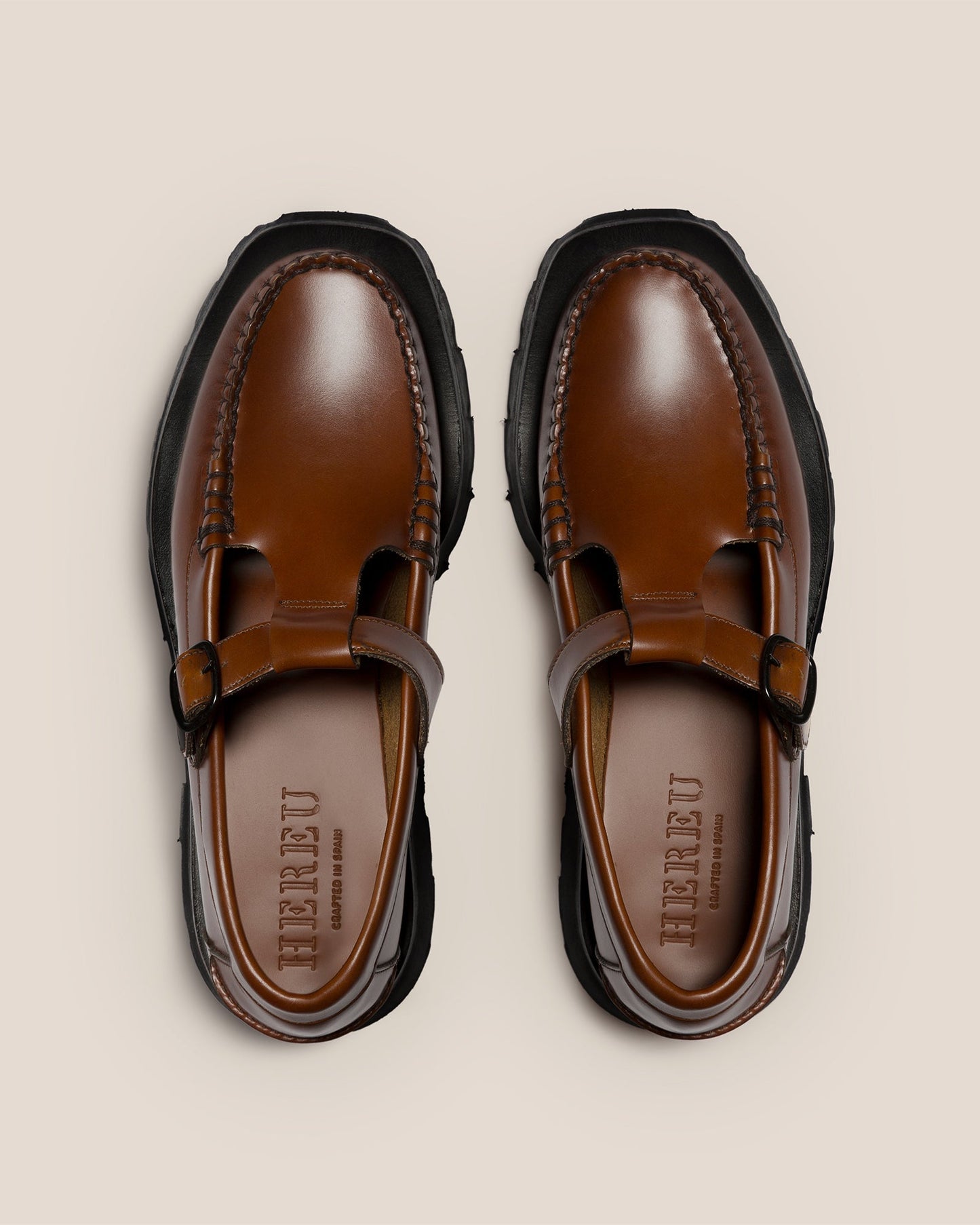 ALBER SPORT - Tread Sole T-Bar Loafer - Hereu Women