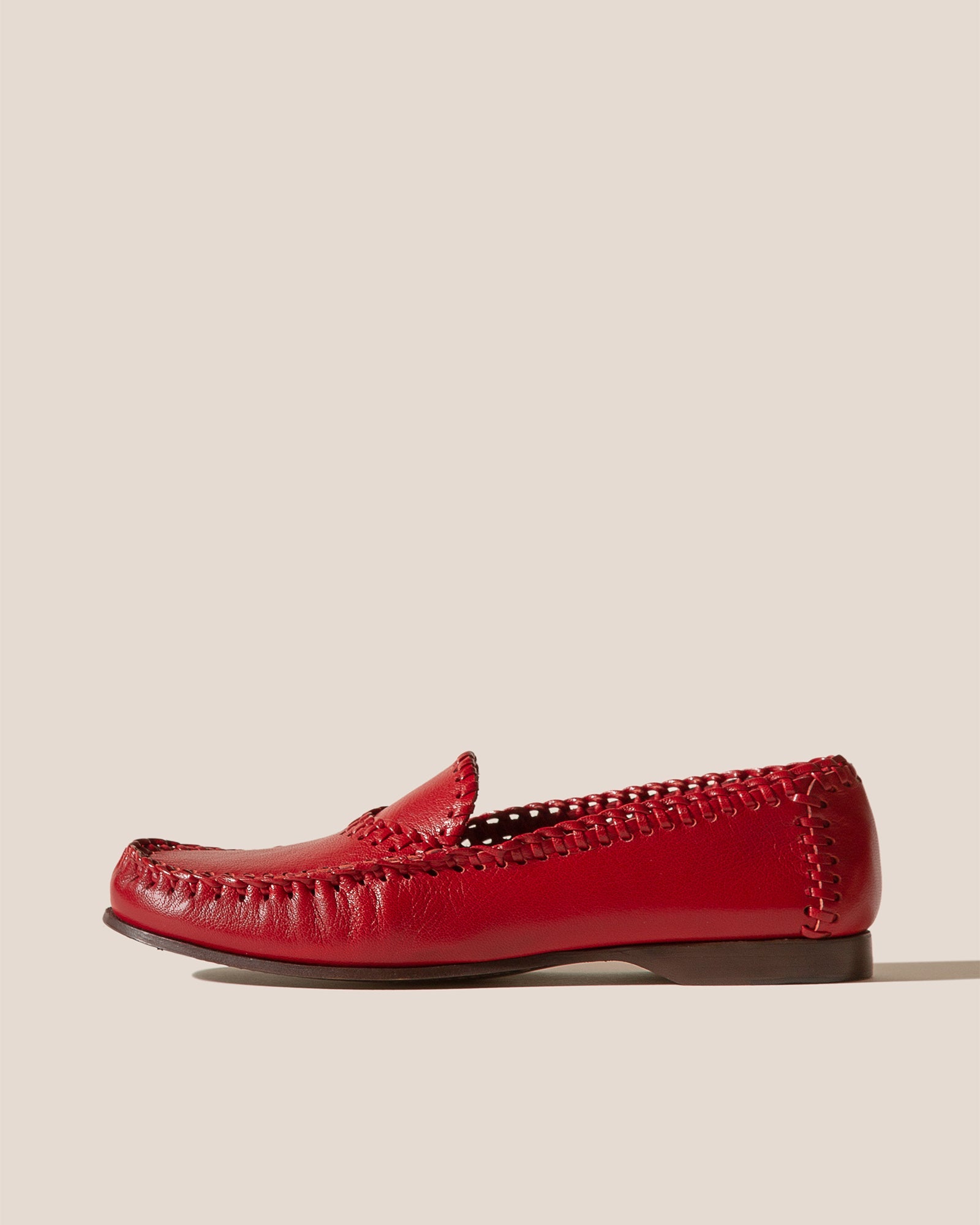 SASTRE SUPPLE SHINY - Braided Seam Slip-On Loafer - Hereu Women