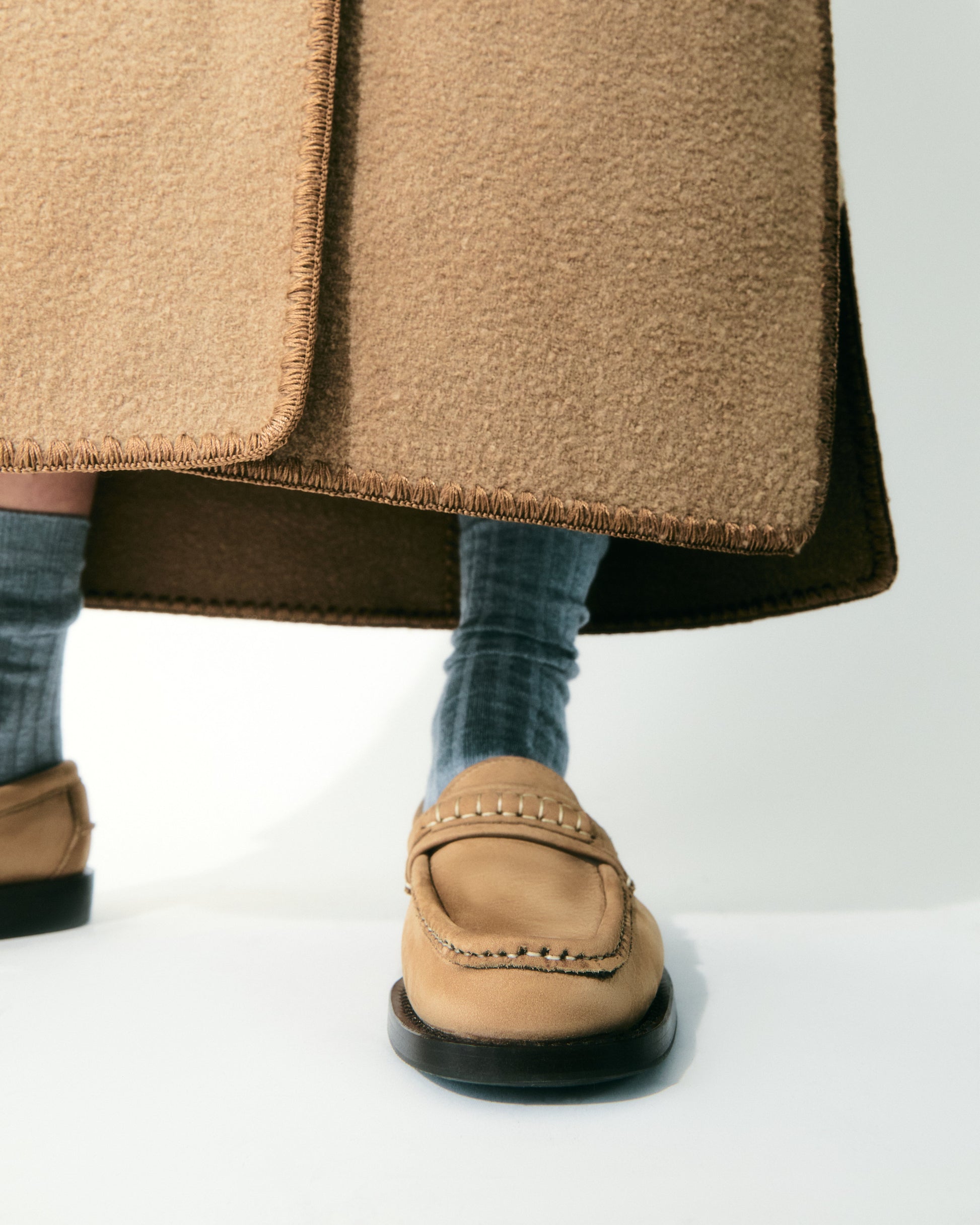 BORADA BORDON NUBUCK - Slip-on Moc Toe Loafer - Hereu Women