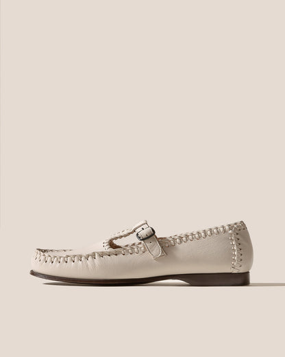 ALCOVER SUPPLE SHINY - Braided Seams T-bar Loafer - Hereu Women