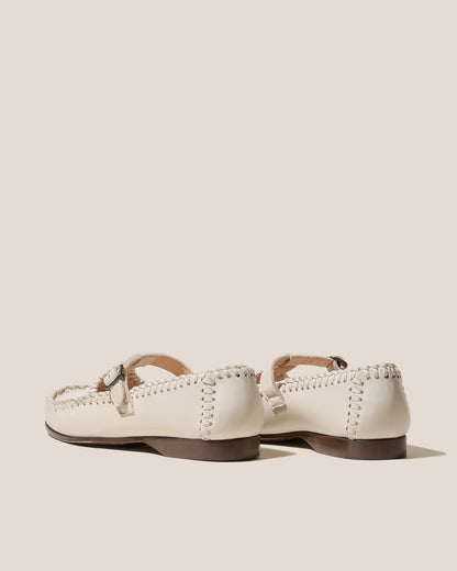 ALCOVER SUPPLE SHINY - Braided Seams T-bar Loafer - Hereu Women