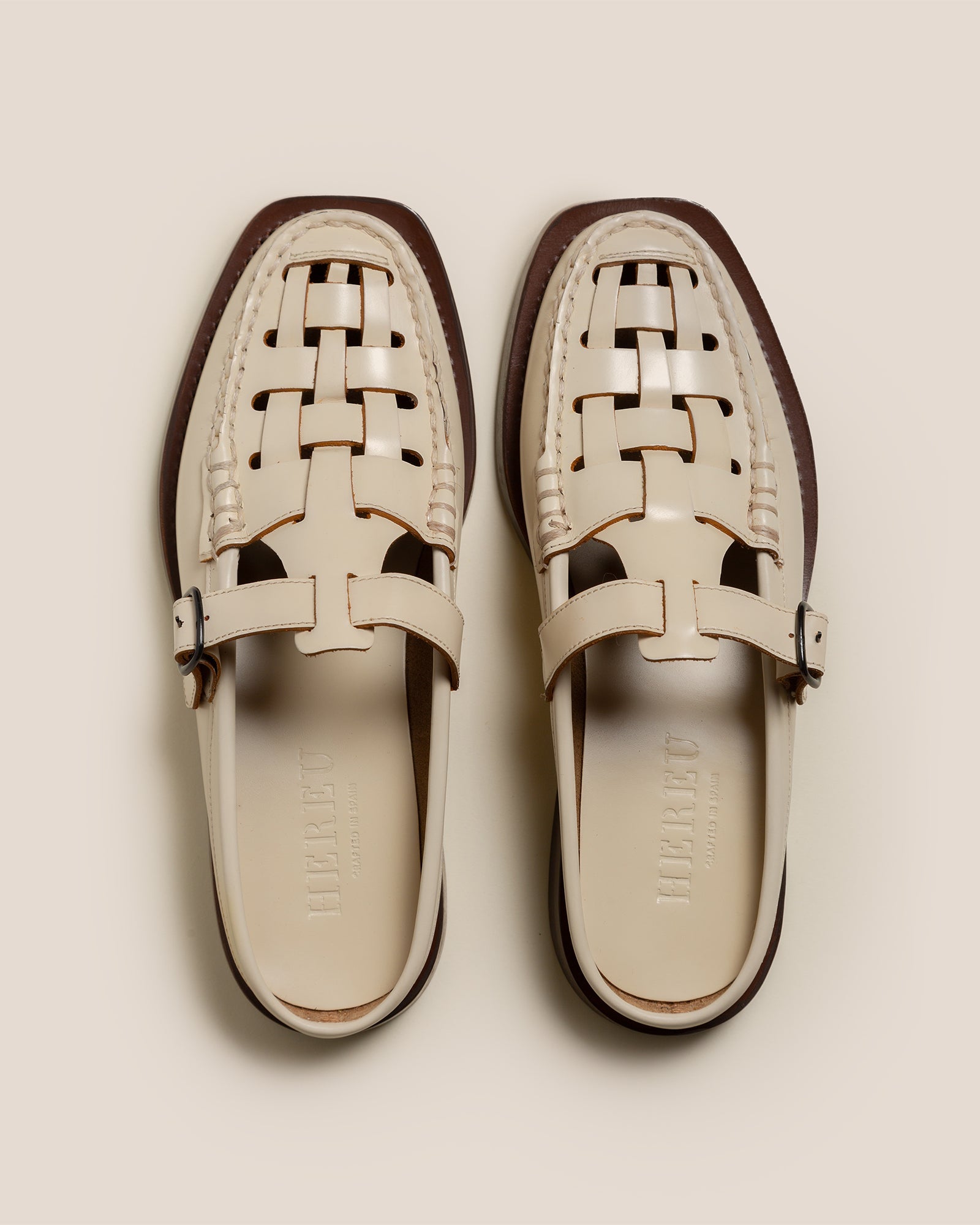 BONELL - Woven T-bar Mule Loafer - Hereu Women