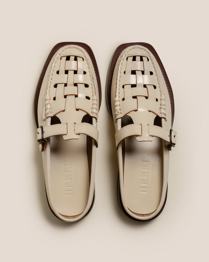 BONELL - Woven T-bar Mule Loafer - Hereu Women