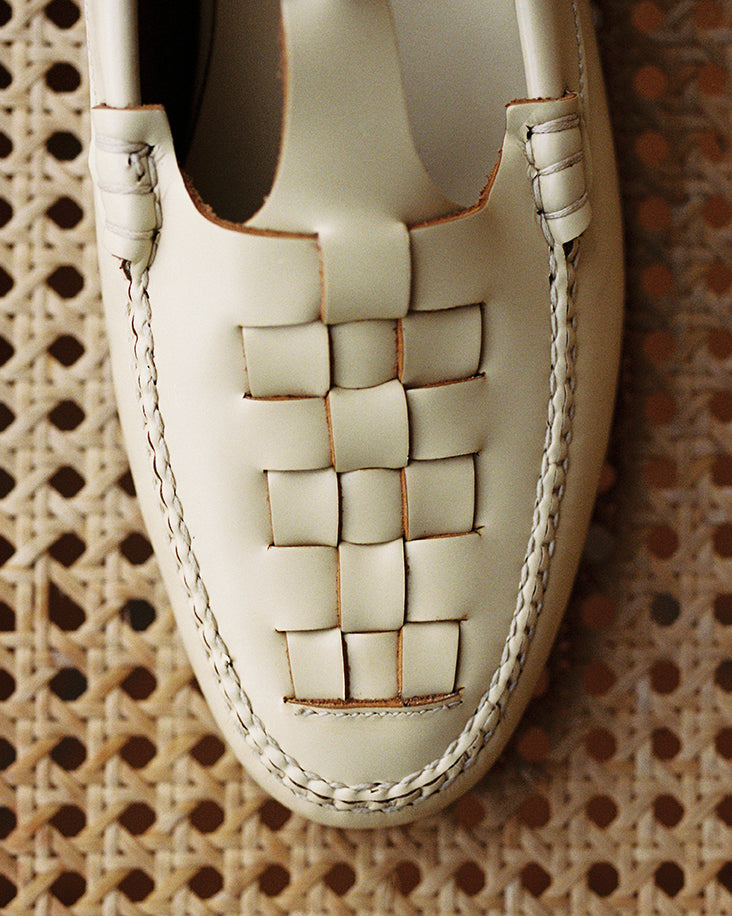 MAQUEDA - Interwoven T-Bar Loafer - Hereu Women