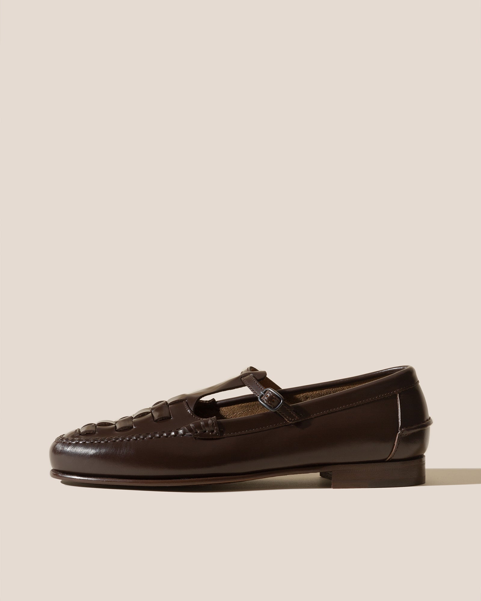 MAQUEDA - Interwoven T-Bar Loafer - Hereu Women
