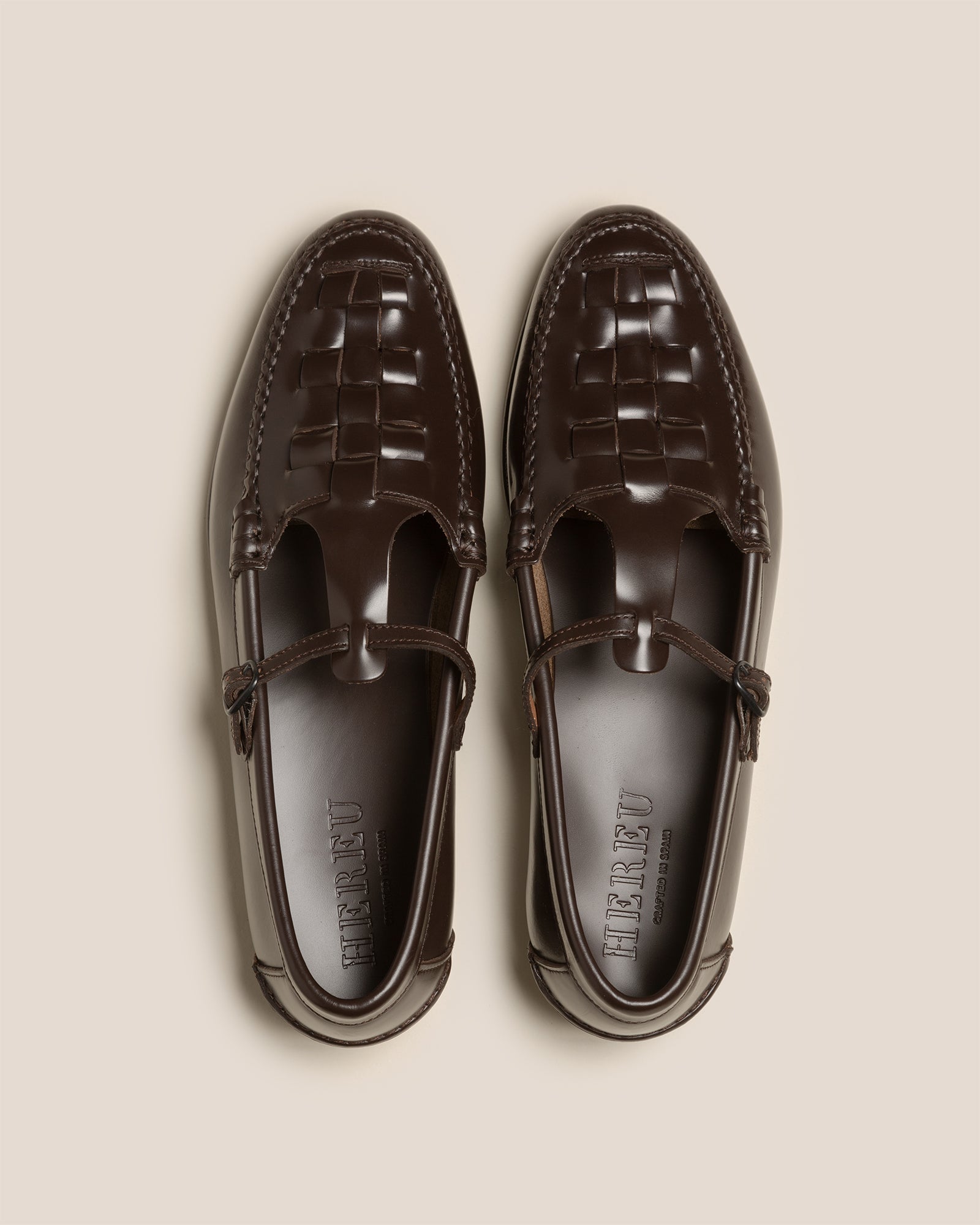 MAQUEDA - Interwoven T-Bar Loafer - Hereu Women