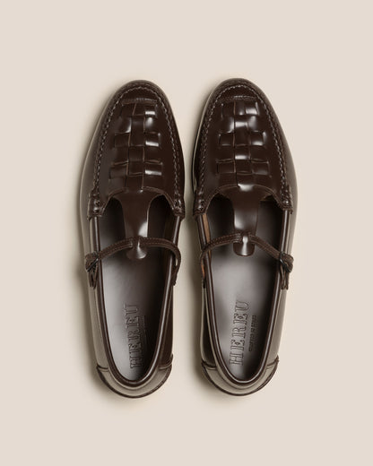 MAQUEDA - Interwoven T-Bar Loafer - Hereu Women