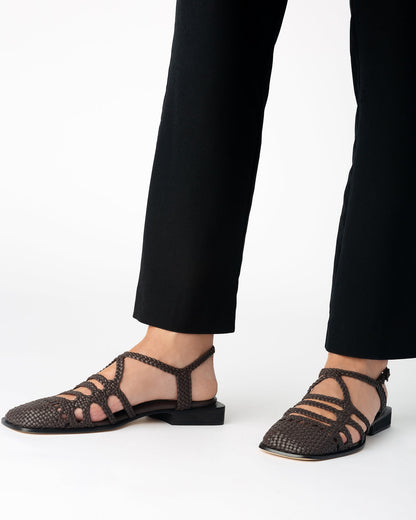 BARANA - Woven Slingback Mule - Hereu Women