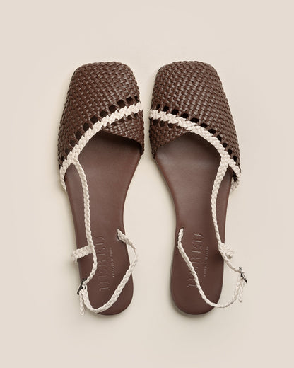 RONDAIA - Woven Asymmetrical Sandal - Hereu Women