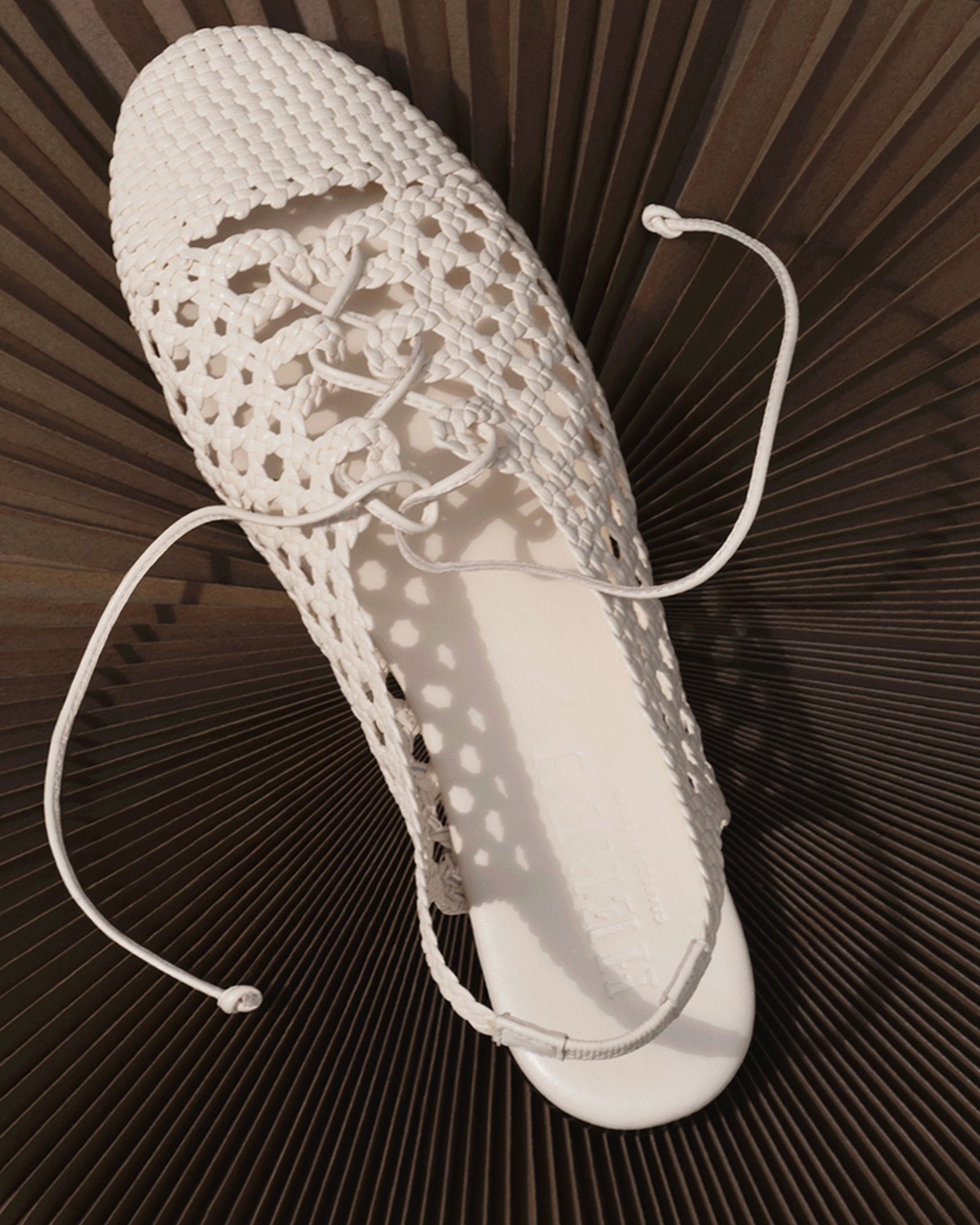 SARDANA - Lace-up Woven Slingback Sandal - Hereu Women