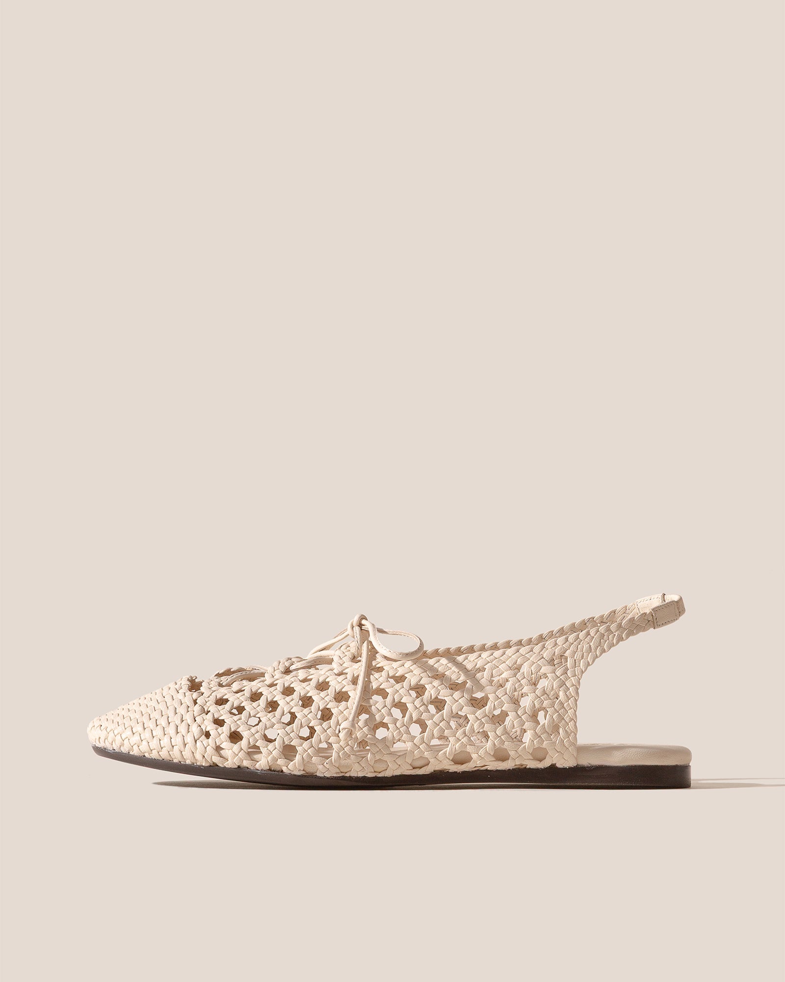 SARDANA - Lace-up Woven Slingback Sandal - Hereu Women