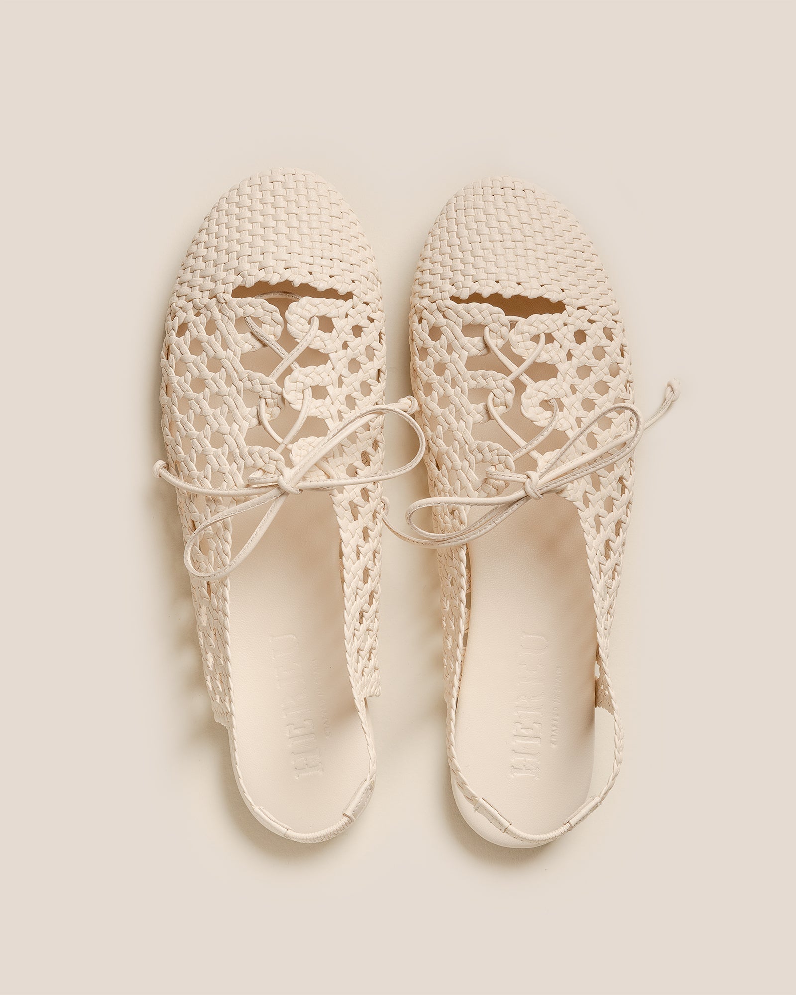 SARDANA - Lace-up Woven Slingback Sandal - Hereu Women