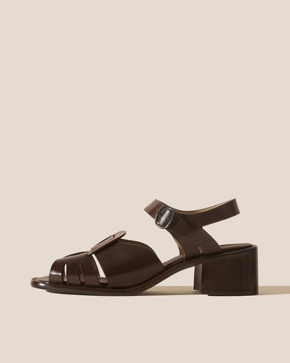 ANCORA SQUARED HEELED - Open-Toe Fisherman Sandal - Hereu Women