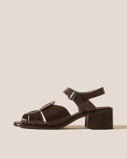 ANCORA SQUARED HEELED - Open-Toe Fisherman Sandal - Hereu Women