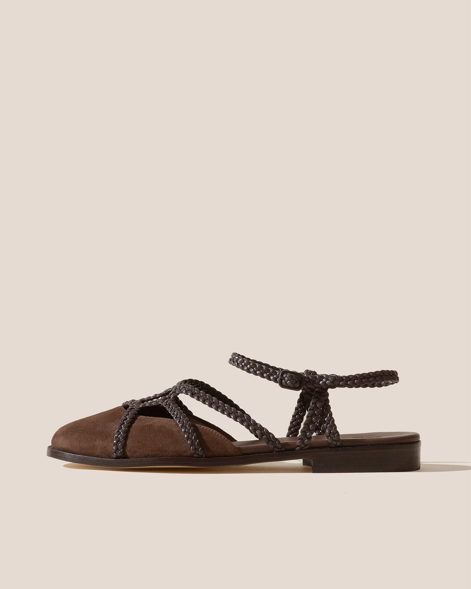 RANYA - Woven Round-Toe Sandal - Hereu Women