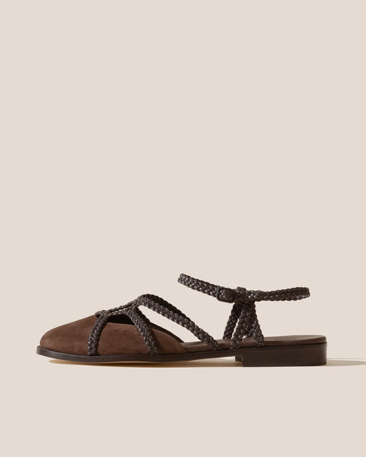 RANYA - Woven Round-Toe Sandal - Hereu Women