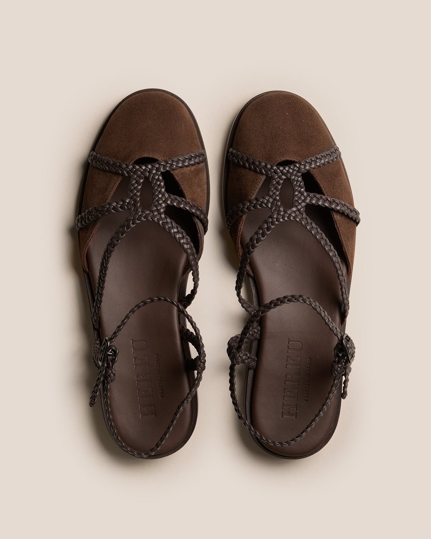 RANYA - Woven Round-Toe Sandal - Hereu Women