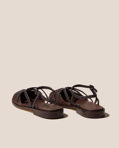 RANYA - Woven Round-Toe Sandal - Hereu Women