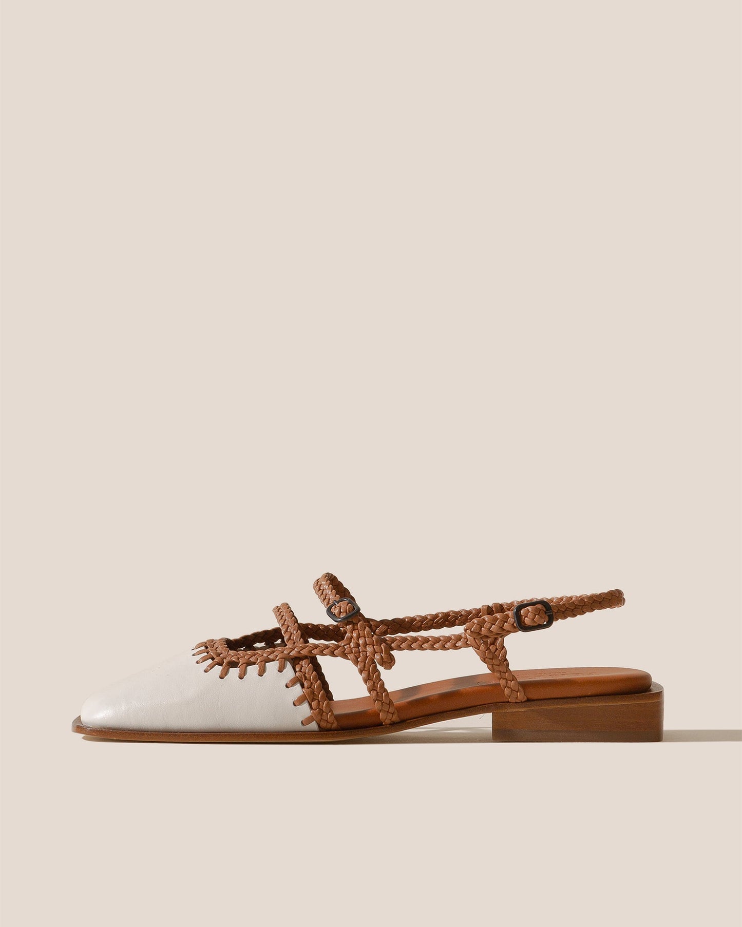 ADRATA - Woven Square-Toe Sandal - Hereu Women