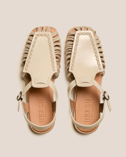 ALARO - Square-Toe T-bar Sandal - Hereu Women