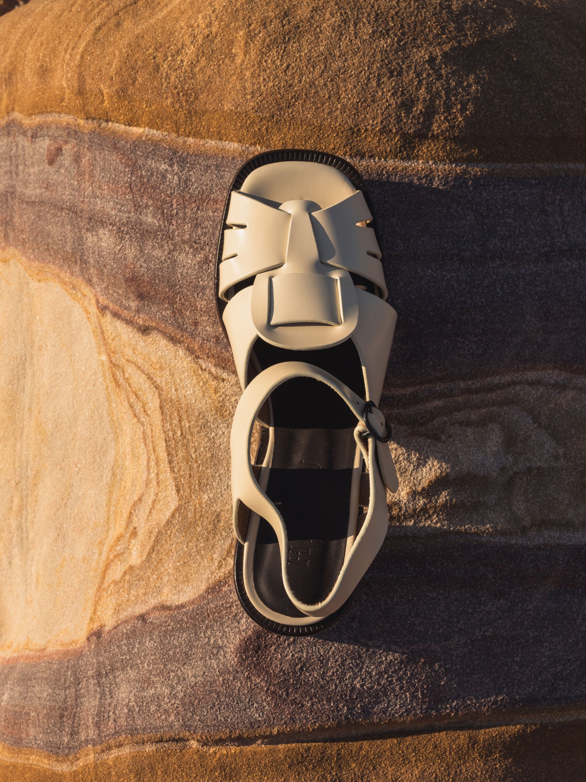 ANCORA SQUARED HEELED - Open-Toe Fisherman Sandal - Hereu Women