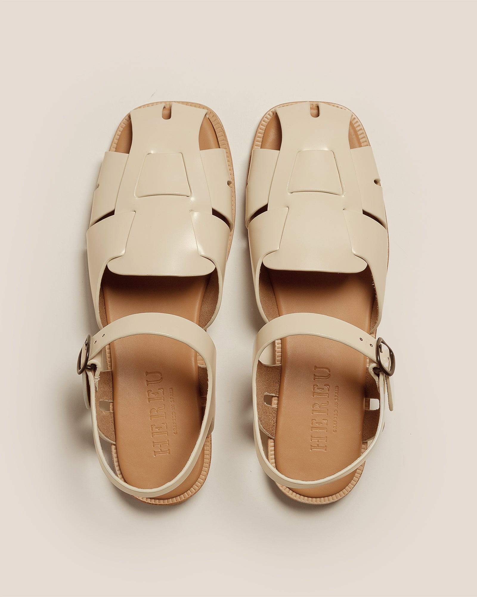 PEDRA - Squared Closed-Toe Fisherman Sandal - Hereu Women