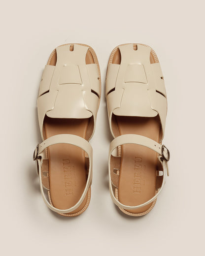 PEDRA - Squared Closed-Toe Fisherman Sandal - Hereu Women