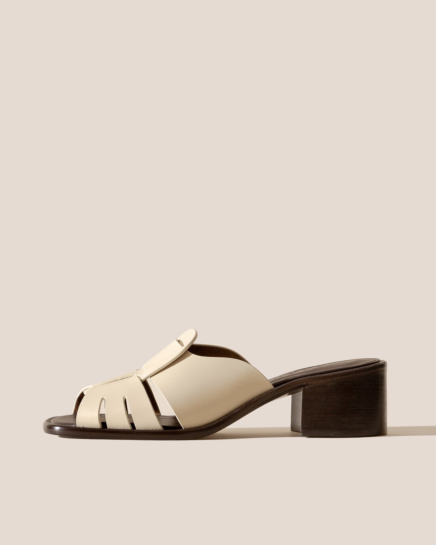 ANCORA SQUARED HEELED SLIDE - Heeled Fisherman Slide - Hereu Women