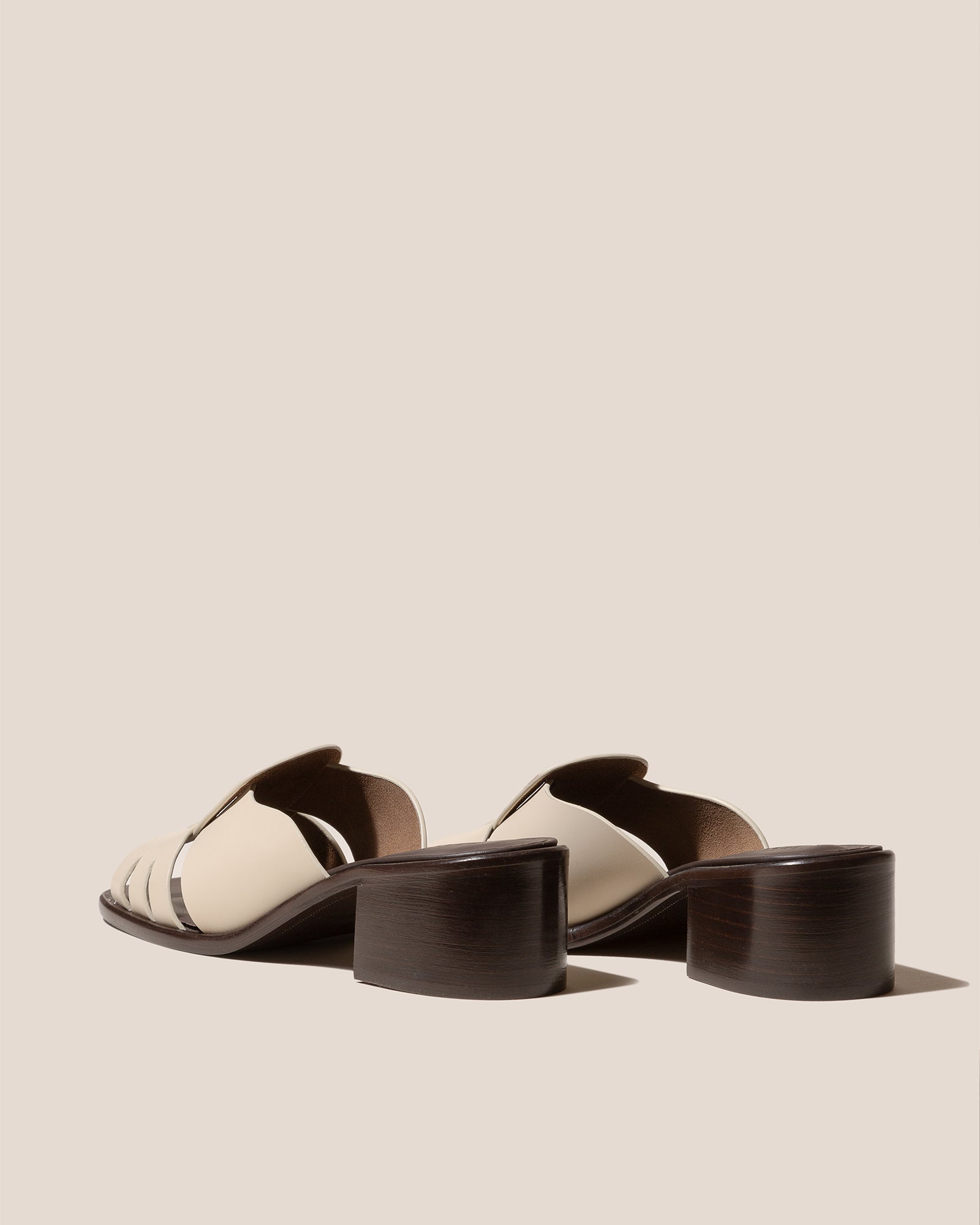 ANCORA SQUARED HEELED SLIDE - Heeled Fisherman Slide - Hereu Women