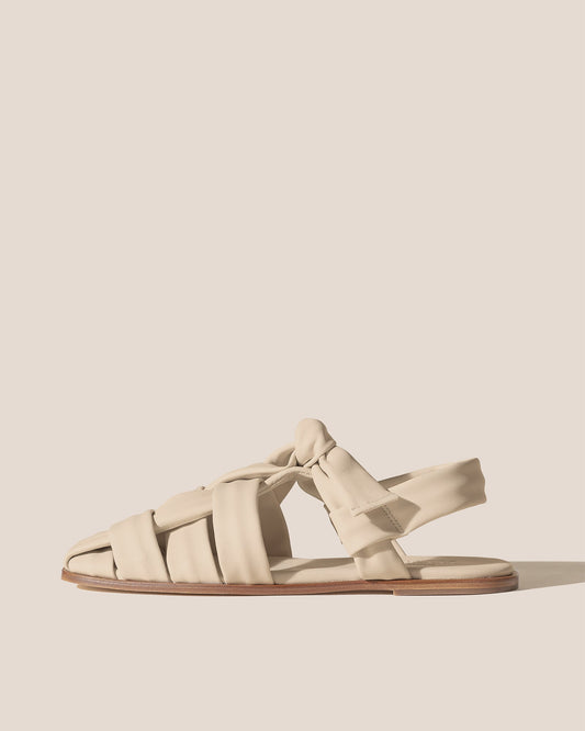 BENA - Interwoven Knotted T-bar Sandal - Hereu Women