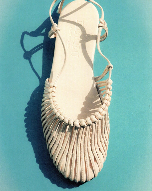 MANTERA - Round-Toe Knotted Sandal - Hereu Women