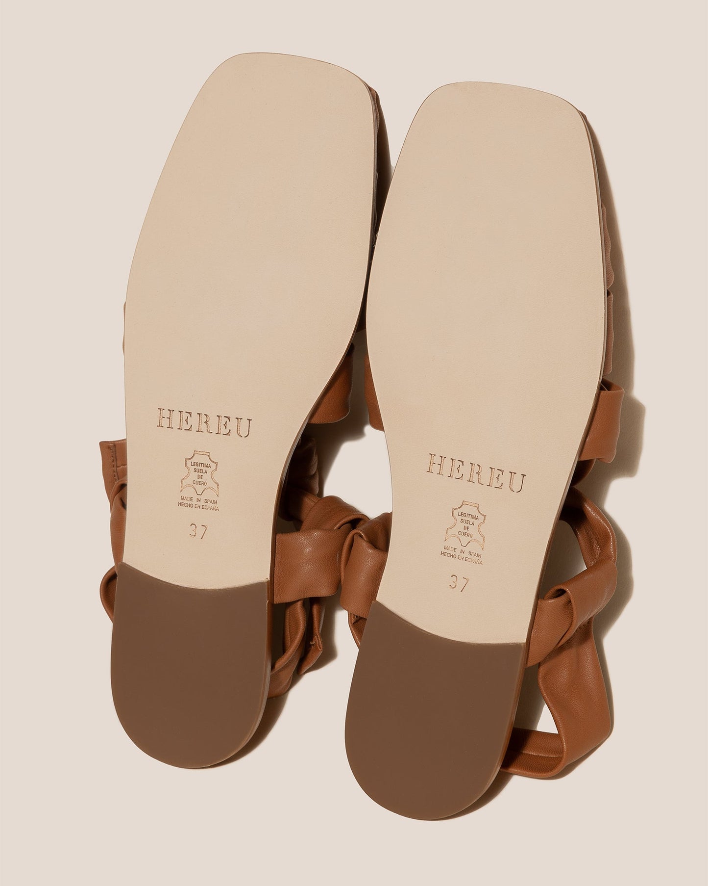 BENA - Interwoven Knotted T-bar Sandal - Hereu Women