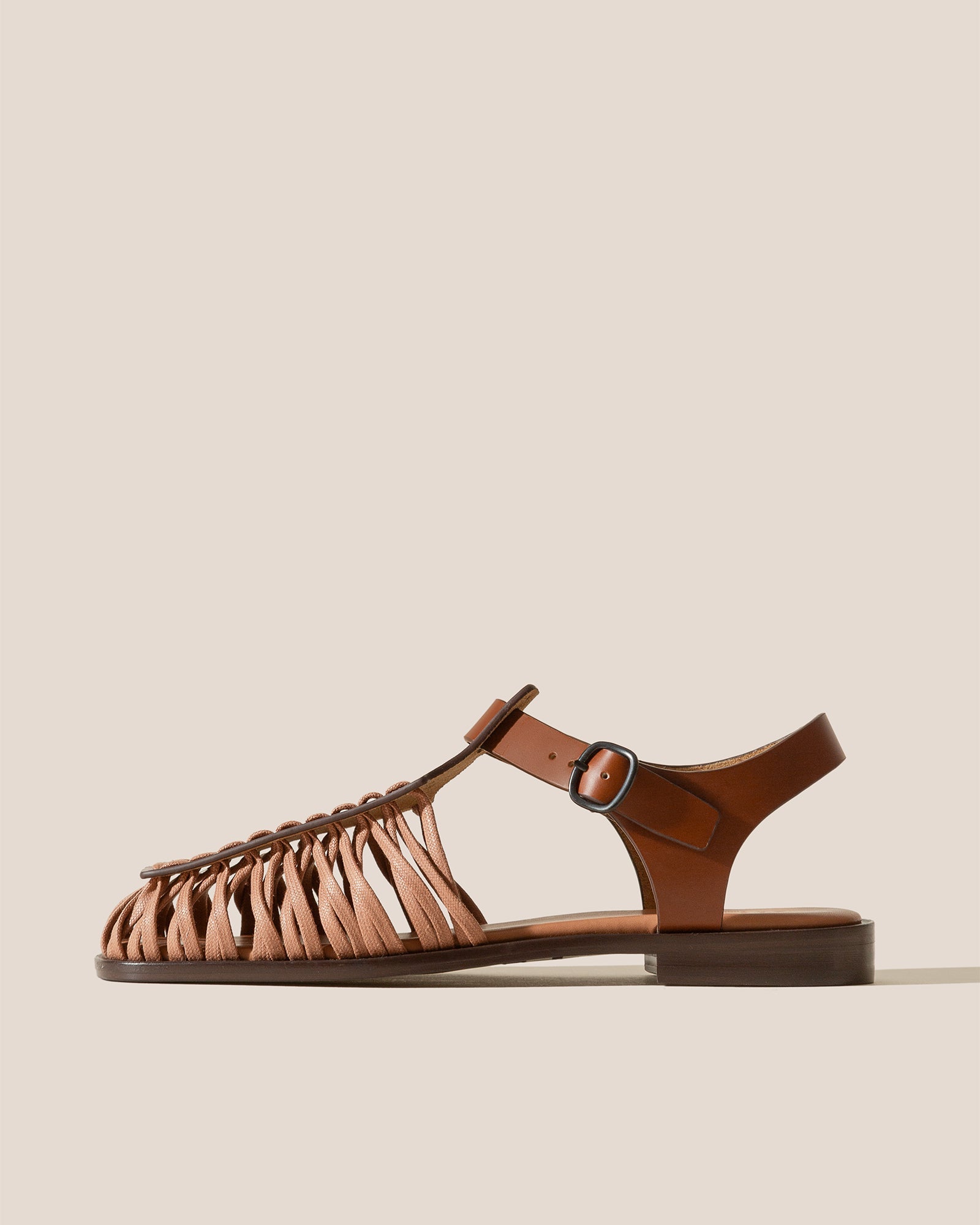 ALARO - Square-Toe T-bar Sandal - Hereu Women