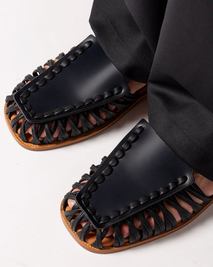 ALARO - Square-Toe T-bar Sandal - Hereu Women